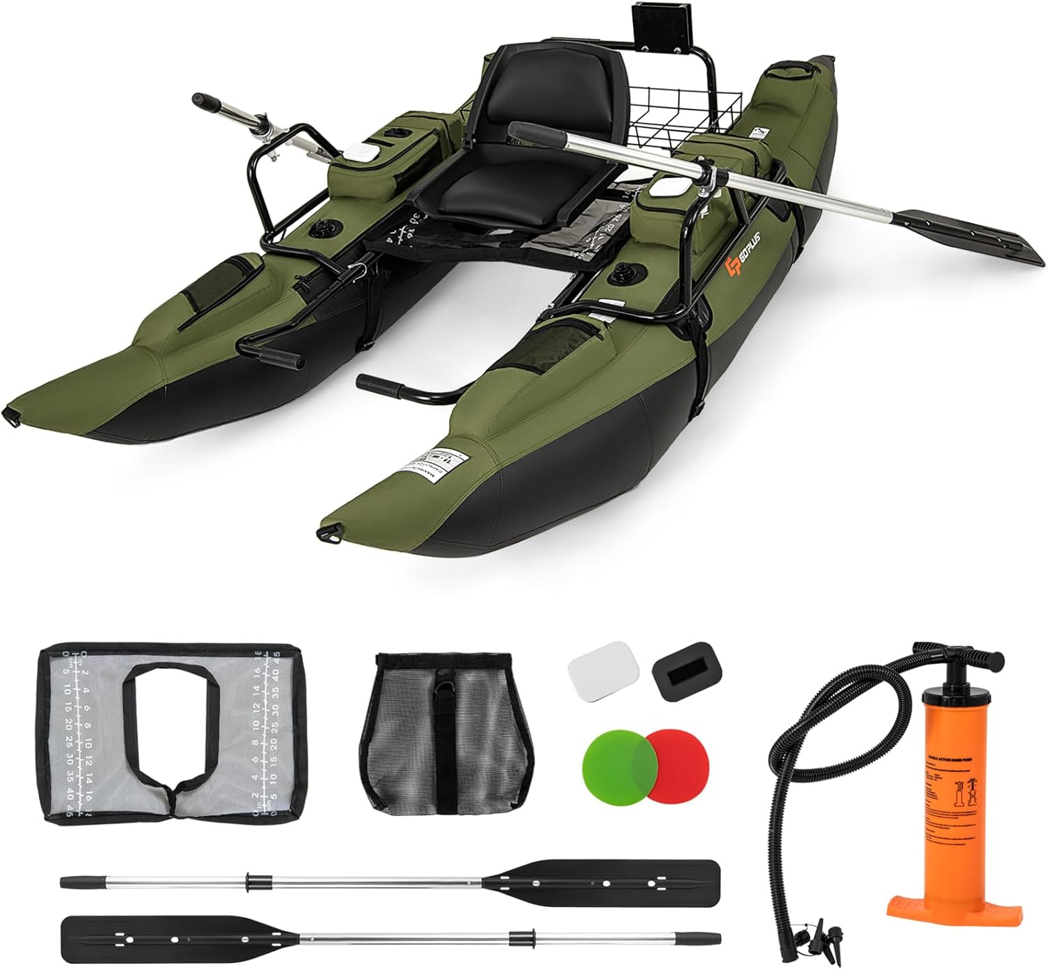 Fishing Boat Inflatable - Adult Inflatable Belly Boat with Foldable