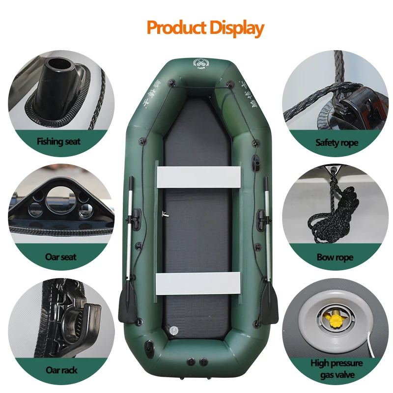 1.75~3.6m Green Fishing Kayak  - Fishing Boat Oar 评论和价格