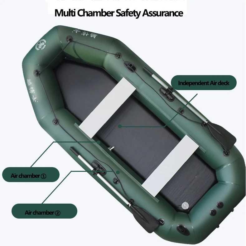 1.75~3.6m Green Fishing Kayak  - Fishing Boat Oar 评论和价格