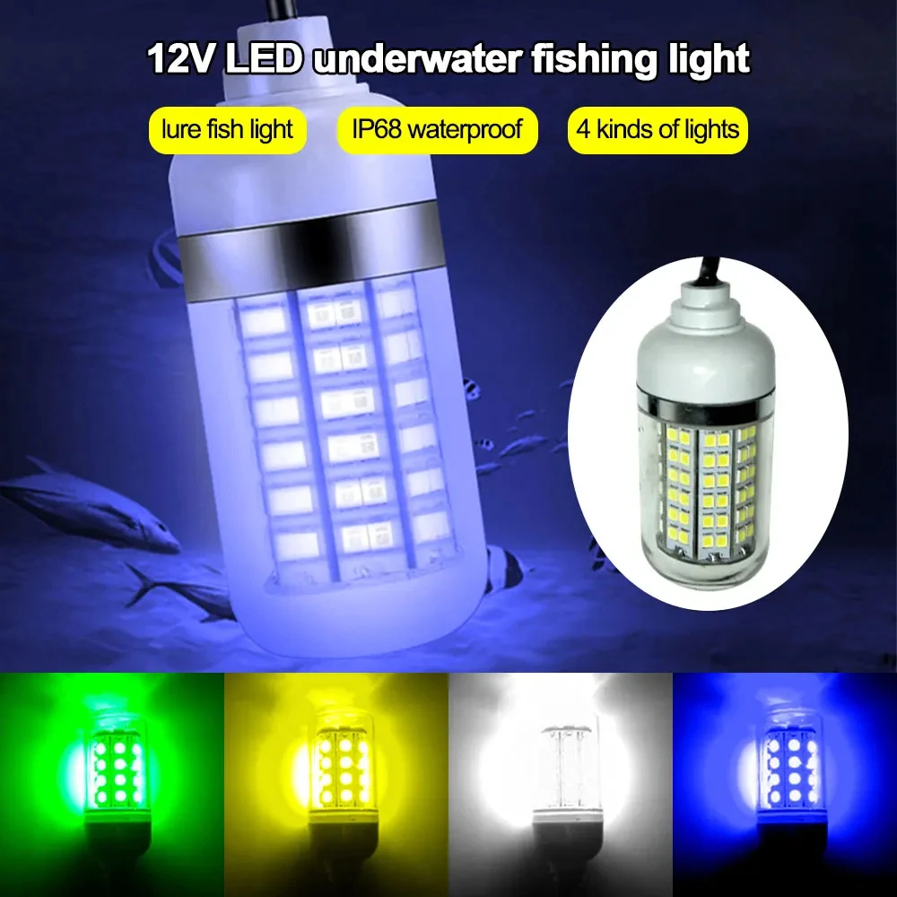 12V Underwater Lamp 15W 108 LE - Fishing Boat Navigation Light 评论和价格