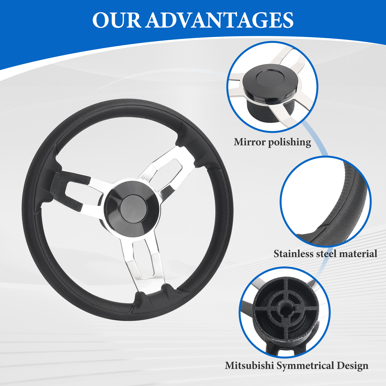 Boat Accessories Marine 13 Inc - Fishing Boat Steering Wheel 评论和价格