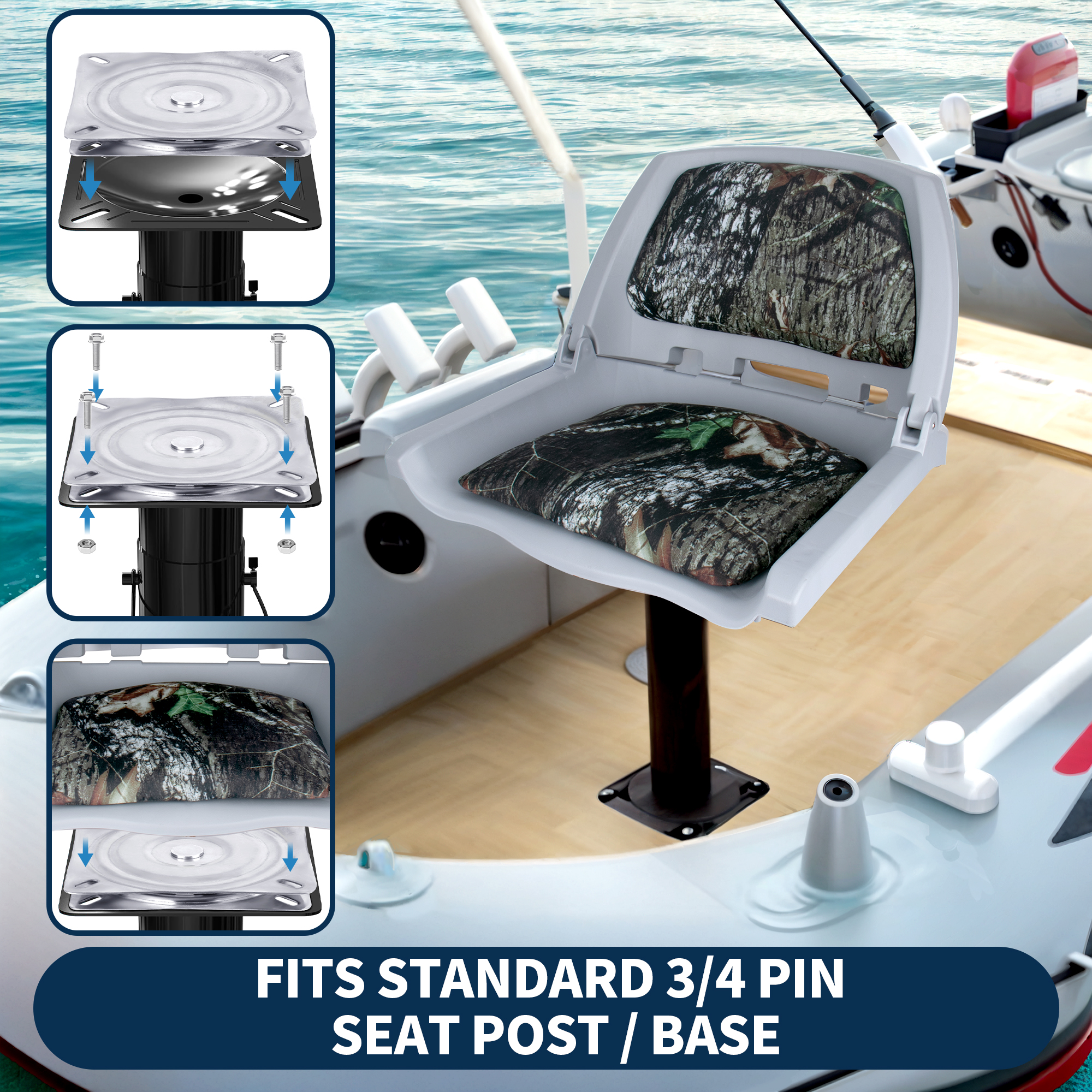 Boat Seat Swivel, 316 Stainles - Fishing Boat Seat 评论和价格