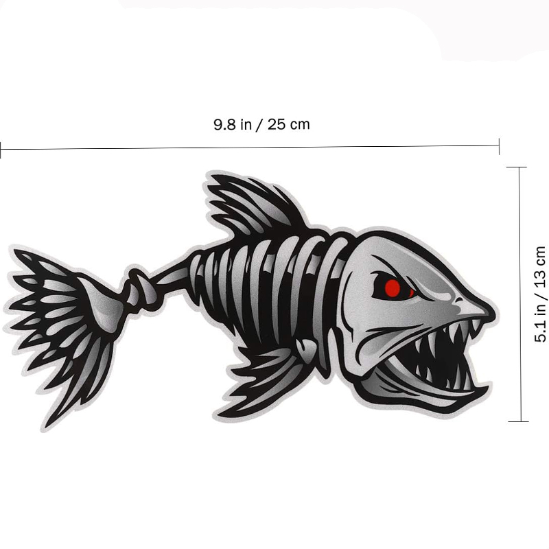 1Pair Fish Skeleton Boat Stick - Fishing Boat Anchor 评论和价格