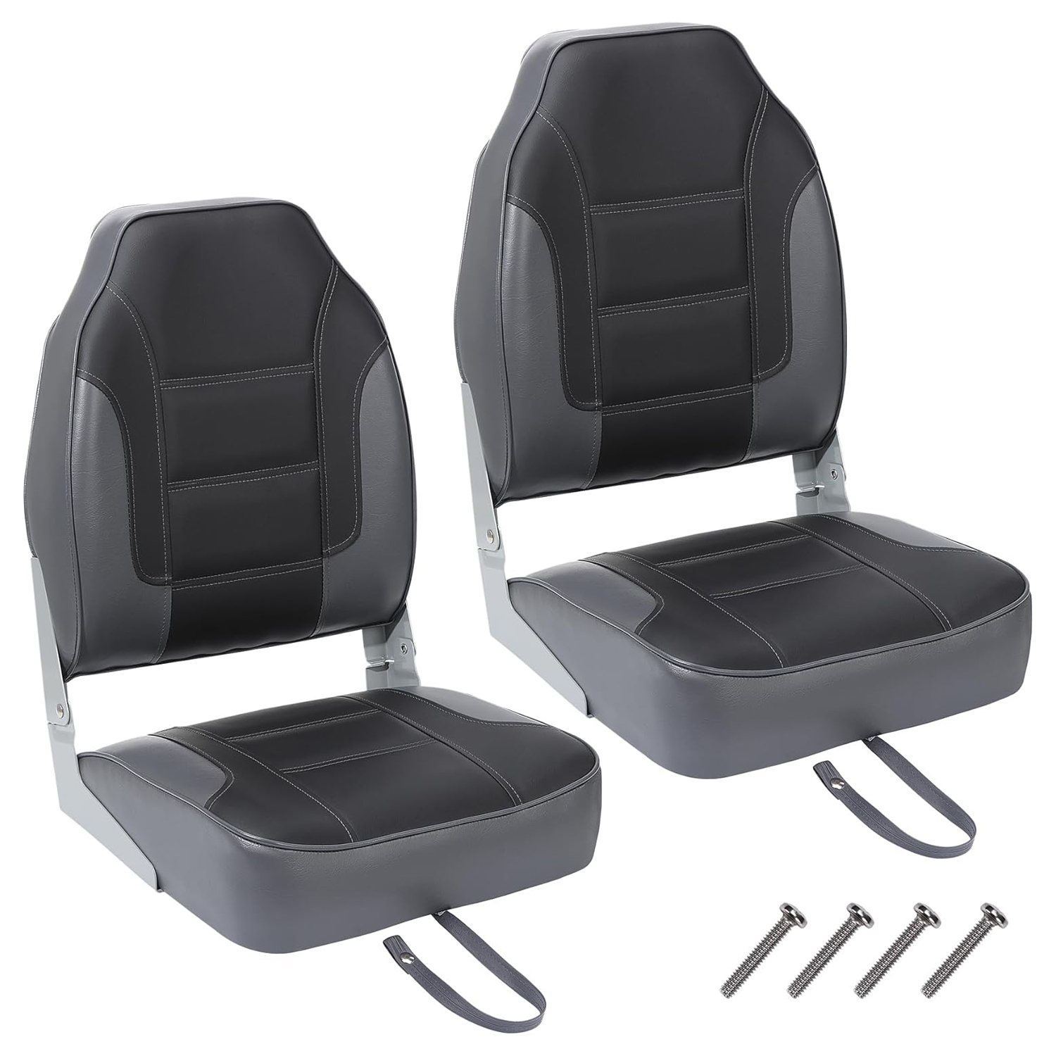 2 Pack Folding Boat Seats, Hig - Fishing Boat Seat 评论和价格