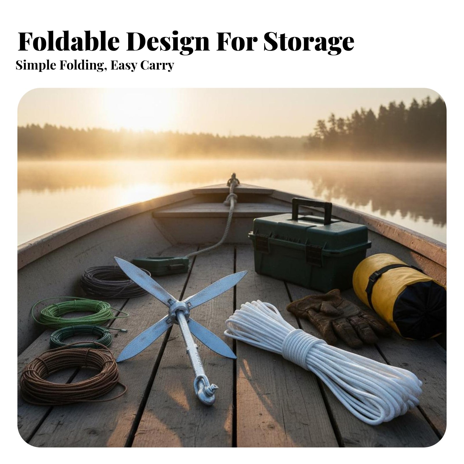 Lotus Anchor Foldable Carbon S - Fishing Boat Anchor 评论和价格