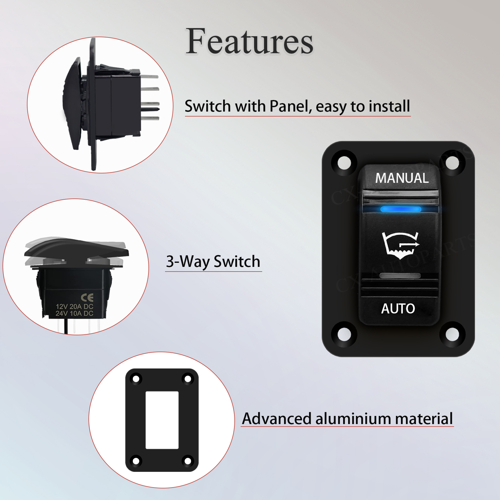 3 Way Bilge Pump Rocker Switch - Fishing Boat Bilge Pump 评论和价格