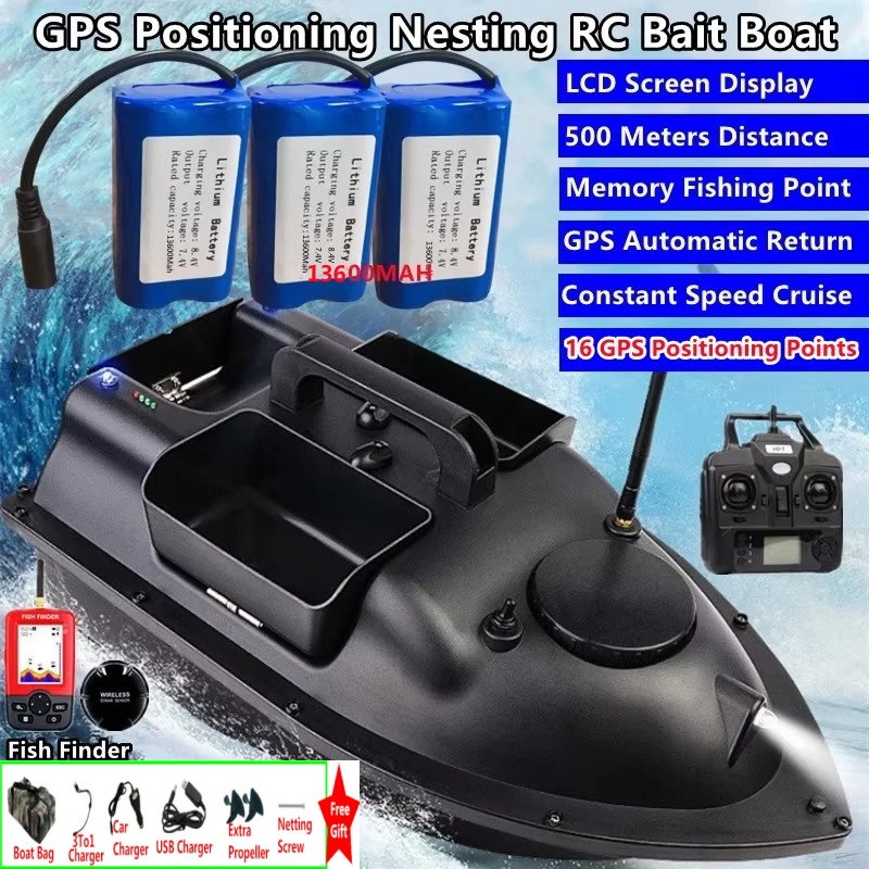 Sonar Finder 16 GPS Auto Retur - Fishing Boat Depth Finder 评论和价格