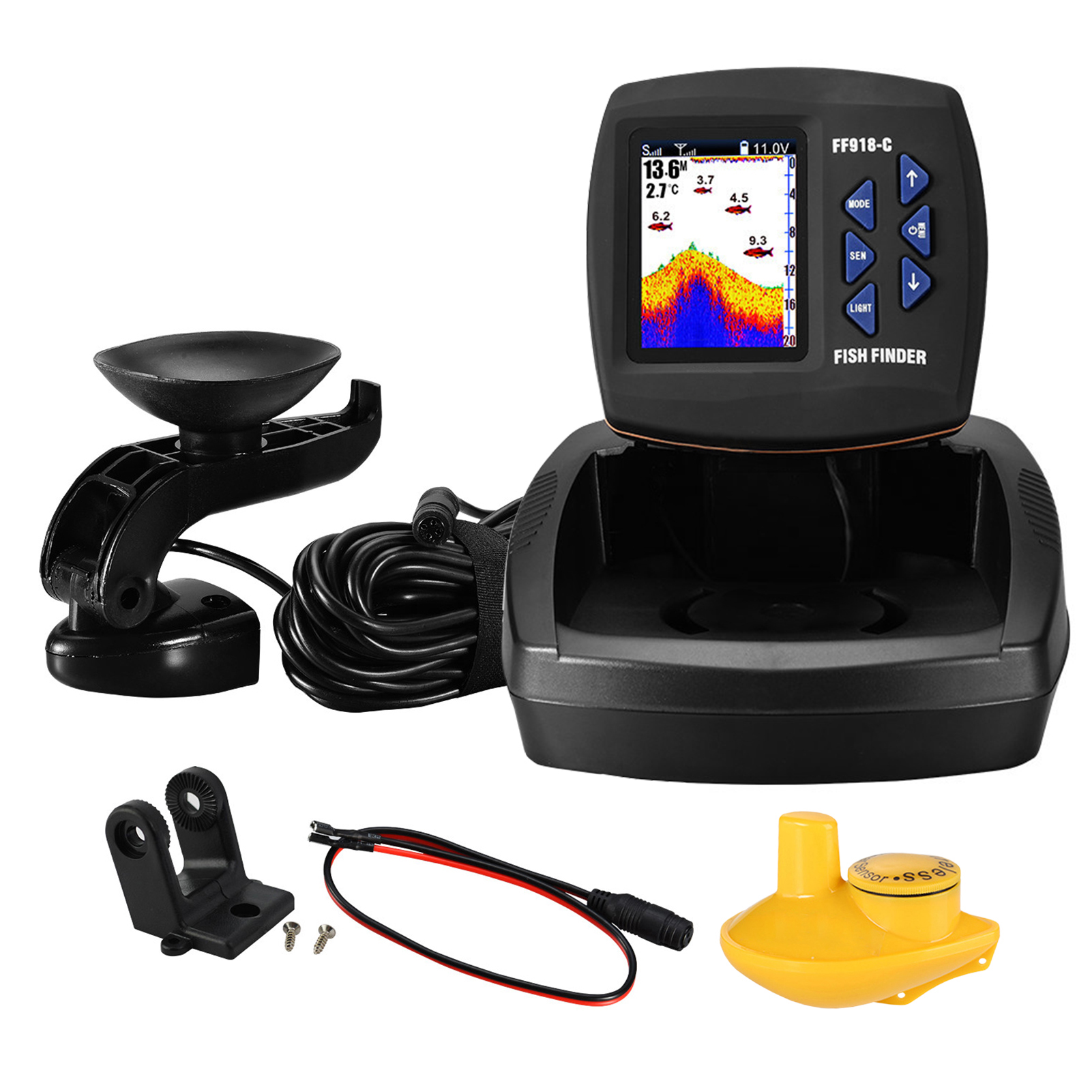 Fish Finder Wireless Sonar Sen - Fishing Boat Depth Finder 评论和价格