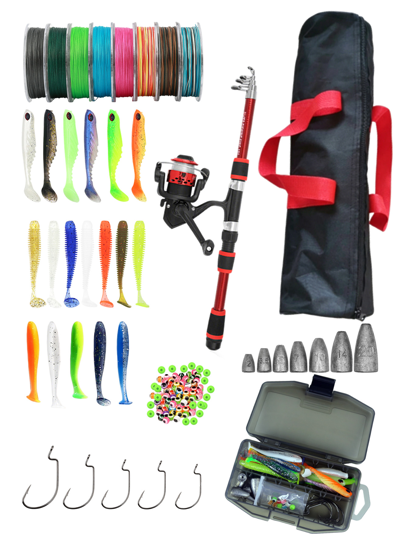 Fishing Rod Reel Combos Collap - Fishing Boat Oar 评论和价格