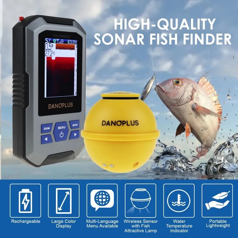 Portable Castable Fishfinder W - Fishing Boat Depth Finder 评论和价格